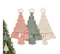 Générique Kit Macrame Arbre de Noël | Décorations de Noël Tressées en - Décoration Tissée Main pour Débutants Hommes Ados Chambre Salon Salle de Séjour Chambre