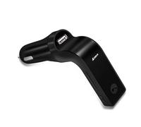Générique Kit Mains Libres Bĺuetooth - Transmetteur FM 10x8cm | Lecteur MP3 pour autoradio G7 pour -Cigare, Adaptateur Audio sans Fil avec Chargeur USB Composants électroniques ABS, 1 pièce Noir