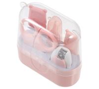 Générique Kit Manucure Bébé Rose Rangement Complet Coupe- en Acier Inoxydable et Ciseaux pour Shower, pour -nés et Jeunes Mamans