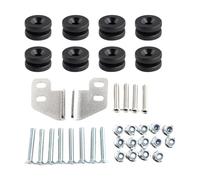 Générique Kit Montage Top Case Moto Acier/Rubber - Support Latéral Sacoche