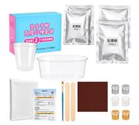 Générique Kit Moulage De Main Moule Plâtre DIY Souvenir Empreinte Main Pied