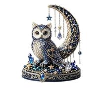 Générique Kit perles DIY Moon Cat Moon | Kits broderie perle lune céleste | Kit art perles chat lunes faites main | Ensemble artisanat art fabrication bijoux animaux amusants pour adultes et enfant
