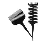 Générique Kit Professionnel 2 Pièces Peignes à Queue pour Cheveux et Peigne à Mèches, Outil de Séparation Précis pour Coloration et Coiffure en Salon, Plastique Robuste pour Usage Coiffure