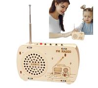 Générique Kit Radio d'assemblage - Modèle éducatif en Bois de 4,72 Pouces | Jouet Artisanal d'apprentissage pour - Modèle Radio DIY à Assembler pour Parents et, pensée logique, développement de