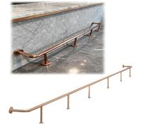 Générique Kit Repose-Pieds de Bar Commercial - Repose-Pieds Mural réglable sous comptoir pour Pubs et sous-sols, 180 cm (5,9 pi), idéal pour Les Bars, Restaurants et Usage Domestique