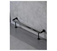 Générique Kit Repose-Pieds for Bar Commercial - Repose-Pieds en Acier Inoxydable brossé for pub, Bar à Domicile, Utilisation en extérieur avec matériel de Montage.(Black,4.6ft)