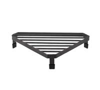 Générique Kitchen Corner Riser - Small Kitchen Corner Shelf | Stove Top Rack Corner Riser | Condiments Adjustable Corner Shelf | Space Saving Modern Anti-Skid Triangular Frying Pan Pot Holder