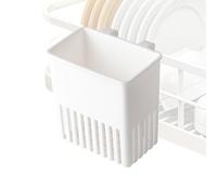 Générique Kitchen Cutlery Drying Rack Holder - Multi Compartment Organizer for Spoons, Forks, Knives | Anti-Slip Base with Drip Tray, Durable Design for Countertop or Sink Utensil 3.94x2.99x3.15 in