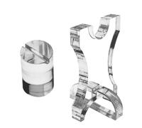 Générique Kitchen Cutter Acrylic Stand, Transparent Cutter Holder Rack, 1x1.6x2x3 inches Multifunctional Display Block, Sturdy Organizer for Home Decor, Friends, Couples, Or Chefs