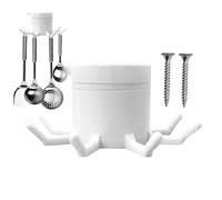 Générique Kitchen Hook, Utensil Hanger, 4.33x1.81x1.81 Inches, Rotating Storage Rack, 360° Swivel Hanging Set For Towel, Bag, Chopping Board, Spoon, Spatula, Key, Kitchen, Bathroom, Bedroom, Office