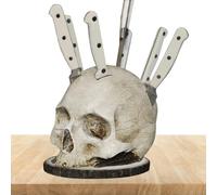 Générique Kitchen Rack - Resin, 5.91x5.91x6.7in Tools Storage Spooky Design | Tabletop Utensil Organizer Durable Display, Skull Kitchen Holder for countertop, kitchens decor, utensil storage