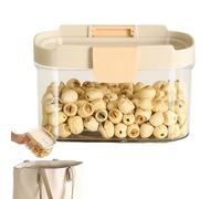 Générique Kitchen Storage Canisters - 75ml Food Glass Storage Containers | Glass Jars with Lid, Sealed for Cornflakes, Cereal, Beans While Vertical Storages Maximizes Small Spaces.