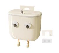 Générique Kitchen Trash Can - Covered Waste Bin for Bathroom Bedroom RV, Cute Basket with Eyes and Legs Decoration, Small Garbage Container for Under Sink Home Wall Organization, 19l, 13i