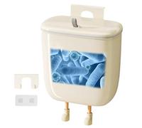 Générique Kitchen Trash Can, Cute Waste Basket for Bathroom Bedroom or RV with Eyes and Legs Decoration, Space Saving Under Sink Garbage Bin Easy Open Cover, Wall Mounted Small Trash Container