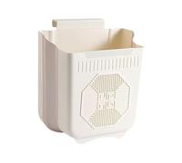 Générique Kitchen Trash Can, Foldable Wall Hangable Waste Basket, Space-Saving Cabinet Door Dustbin for Kitchen, Bathroom, Dorm, Bedroom, Outdoor, RV, and Small Space Organization