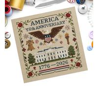 Générique Kits de Broderie pour Adultes | Apprendre la Broderie | Ensemble Complet Commémoratif pour Hommes Femmes Amis Famille Passionnés Décoration Fête