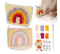 Générique Kits De Crochet À Bouclettes Pour Débutants - Set d'Outils pour le Crochet avec Trousse à Crayons,Accessoires à Bouclettes pour Jeunes | pour Ados Débutants Adultes Loisirs Créatifs Maison