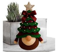 Générique Kits de Crochet pour Adultes - Kit Débutant Festif de Lutin de Noël pour la Maison,Fournitures Artisanat Facile à Apprendre pour Créations à la Maison Ados Adultes Filles