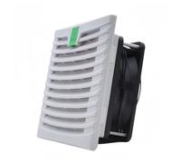 Générique Kits de filtres de Ventilateur d'armoire de boîtier 803, 150 * 150mm avec Ventilateur de Refroidissement 120mm X 38mm AC EC 115V 230V DC 12V 24V, étanche à la poussière(White DC12V)