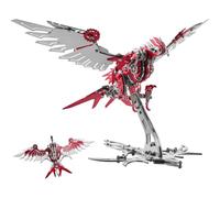 Générique Kits de modèles métalliques 3D pour Adultes et Adolescents, Puzzles métalliques 3D, Objets de Collection mécaniques pour la décoration de Votre Bureau à Domicile et comme Cadeaux,Rouge