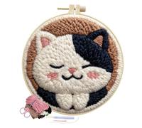 Générique Kits De Poinçonneuse À Broder DIY - Set Interactif Loisir Créatif | Projet Décoration Murale Moderne Artisanat Manuel Initiation Facile pour Débutants Senior Atelier