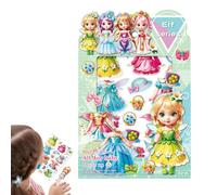 Générique Kits d'habillage de magnétique, habillage de princesse magnétique, Robe de costume Découpes de poupées en papier princesse magnétiques, Vêtements de mode créatifs, en papier habillée