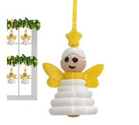 Générique Kits D'Ornements En Boutons - Décorations de Maison Mignonnes - Kit De 3Père Sapin Ange Bonhomme De Neige,Pour Amis Famille Fête Maison Vacances Anniversaire Mur Porte