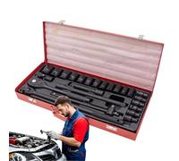 Générique Kits D'outillage Automobile Pour Véhicules,Trousse D'outils Véhicule 24 Pièces - Clé Portable Pour Voiture Moto Camping-Car Camion Bateau Vélo