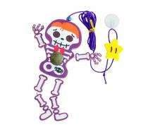 Générique Kitten Mental Exercise Toy | Fun Cat Toy for Kittens | Catnip Skeleton Toy | Dangling Cat Toy | Cartoon Bell Cat Toy Interactive Design Felt for Living Room, Bedroom