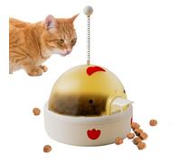 Générique Kitten Snack Dispenser - Feline Puzzle, 21x12x12cm Smart Plaything for Exercise Feeding, Electric Interactive Toy with Cute Design, Animal Care, Food Game for Floor Play and Family Time