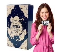 Générique Kitten Tarot Deck, Oracle Card Game, Fortune Telling Cards, 78 Piece English Set Illustrated Design, Easy Read Guide Included for Board Game Table Play Divination Use