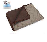 Générique Kittra Cooling Mat for Cats, Pet Cooling Mat for Cats Outdoor, 3 Layer System Instant Cool, Protecting Your Cat from Silent Heat, Suitable for All Pets (Coffee,S*50 * 40)