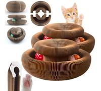 Générique Kittyspin Chat, Griffoir Interactif pour Chat, Griffoir Multi-Formes, Stimule Les Instincts Naturels De Votre Chats, Fabriqué à Partir De Carton Ondulé Haute Densité Robuste Et Durable (2)