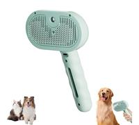 Générique Kivori Pet Grooming Brush Steamer, Pet Spray Hair Removal Comb, All in One Pet Grooming Comb with Water Tank & Release Button, Pets Steam Brush (Green)