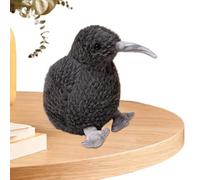 Générique Kiwi Bird Plush, Animal Stuffed Toy, Cute Soft Doll, Short Plush Material, Lightweight Huggable Design, Birthday Gift Home Display Use, 7.87x7.09x5.91 inches Brown 1 Piece