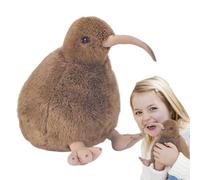 Générique Kiwi Bird Stuffed Animal - Adorable New National Character, Brown Avian Cuddly Figure, 28cm Medium Height, 80g Lightweight Feel, Resilient PP Cotton Filling- for Bedtime & Education