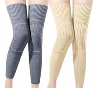 Générique Knee Brace,Self-Heating Knee Pads for Men and Women,Elastic Cotton Leg Warmers,Soft Faux Cashmere Thermal Warming Knees Pads (2C, XXL)