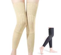 Générique Knee Brace,Self-Heating Knee Pads for Men and Women,Elastic Cotton Leg Warmers,Soft Faux Cashmere Thermal Warming Knees Pads (Skin, XXL)