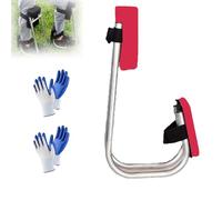 Générique Knee Seat for Gardening, Kneeling Device for Gardening, Farm Work, Ankle Support, Durable Thick Kneeling Pad & Galvanized Steel, Strap on Kneeler Device for Garden (Red*1)