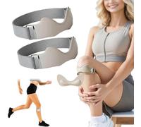 Générique Knee Strap, Silicone Patellar Tendon Support Strap, Essentials, Adjustable Knee Brace, for Knee Pain Knee Brace Running Basketball Hiking (Gray*2)