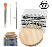 Générique Knit Patch Looms Kit,Mini Portable Patch Darning Looms Kit,Wooden Quickly Sewing Repair Patchwork Weaving Tool Set for Beginners,Small DIY Weaving Art Craft (14 Hooks)
