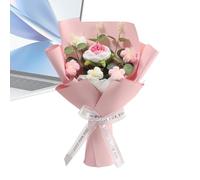 Générique Knitted, Crochet Floral Bundle, Textile Petal Design, Handcrafted Craft, Romantic Wedding Accessory, Graduation Party Supply, Valentine Easter Multi Color