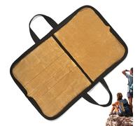 Générique Knives Bag, Kitchenware Pouch, 18.9x12.4in Travel Organizer, Waxed Canvas, Multiple Compartments for Chef Tools, Culinary Use, Cooking Gear, Portable Storage, Kitchen Travel, Handle Carry