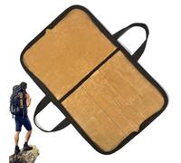 Générique Knives Bag, Travel Kitchenware Pouch with Compartments, Waxed Canvas Organizer for Culinary Tools, Portable Chef Knife Holder with Handle, Ideal for Chefs and Travel, 18.9x12.4 in
