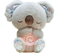 Générique Koala Qui Respire, Loutre Qui Respire, Jouet en Peluche for soulager l'anxiété avec lumières Musicales et Mouvement de Respiration Rythmique for garçons Filles Adultes endormis (Bleu)