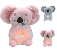 Générique Koala Qui Respire pour Adulte,2026 Peluche Lumineuse avec Musique et Lumière Douce sur Le Ventre,Compagnon de Sommeil Anti-Stress Idéal pour Soulager l'Anxiété