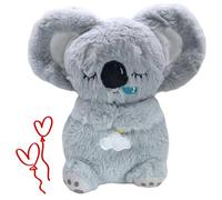 Générique Koala respiratoire Adulte - Jouet en Peluche Lumineux avec Musique apaisante et lumière Douce sur l'abdomen - Compagnon de Sommeil Anti - Stress, idéal pour soulager l'anxiété (D)