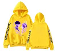 Générique Korean Idol Demon Movie Sweats à Capuche Hoodie Demon K-Pop Oreille de Chat Courts Mode Filles Sweat à Manches Longues Hauts Décontractés Sweatshirt