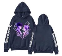 Générique Korean Idol Demon Movie Sweats à Capuche Hoodie Demon Oreille De Chat Courts Mode Filles K-Pop Sweat à Manches Longues Hauts Décontractés Sweatshirt