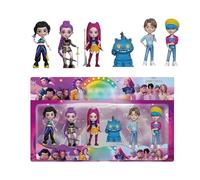 Générique Kpop Demon Hunters Figurine Bras Et Jambes Mobiles Figurine Dessin Animé Animé 30 Cm Figurines, Cadeaux pour Filles Adolescents Jouets à Collectionner Décorations pour Noël